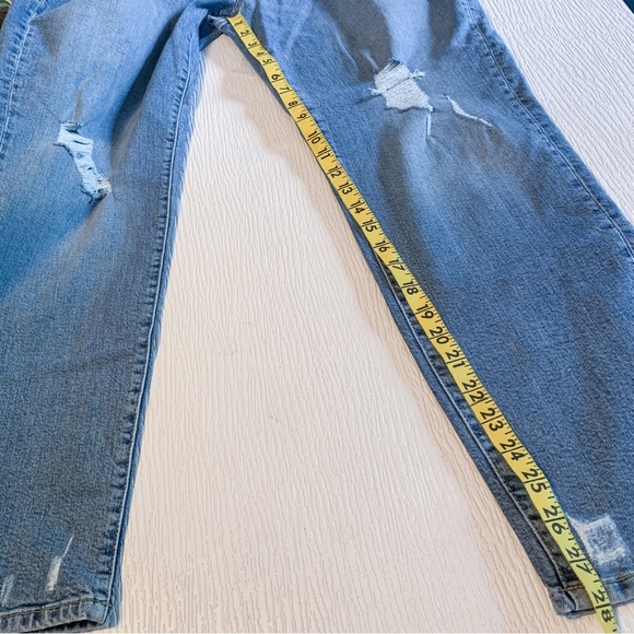 nwt $248 Current/Elliot Original Boyfriend Jeans Sunny Destructed Light Was 27 - Picture 11 of 16